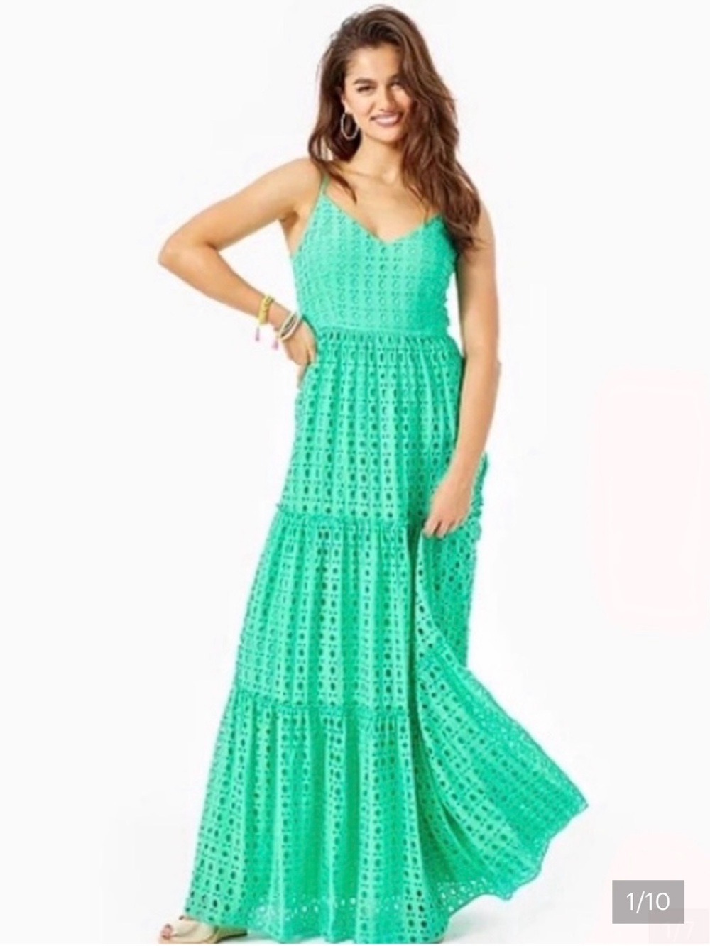 Lilly Pulitzer Kelly Green Melody Maxi Dress - Women